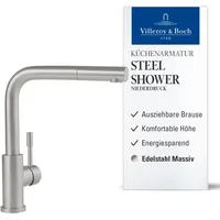 Villeroy & Boch Steel Shower Niederdruck edelstahl massiv 969711LC