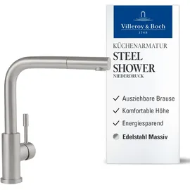 Villeroy & Boch Steel Shower Niederdruck edelstahl massiv 969711LC