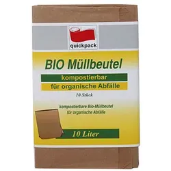 quickpack Biomüllbeutel 10,0 l braun 2,0 mm, 10 St.