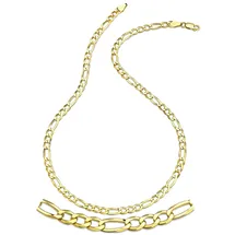 FIRETTI Figarokette ohne Anhänger Gold 925