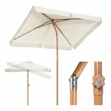 Sekey Balkonschirm 200 x 125 cm Beige/Grau
