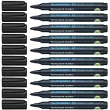Schneider Permanentmarker 1,0-3,0 mm 10 St. Schwarz