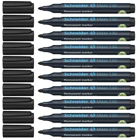 Schneider Permanentmarker 1,0-3,0 mm 10 St. Schwarz