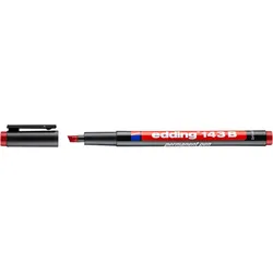 edding 143 B Permanenter Folienschreiber rot