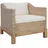 vidaXL Lounge-Sessel mit Auflagen Baumwolle/Polyester 72 x 74 x 0 cm Braun mit Kissen