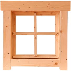 WOLFF FINNHAUS Fenster WOLFF "Tanja 44" Gr. B/H: 54 cm x 54 cm, beige (natur) Fenster