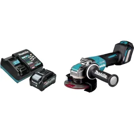 Makita GA 044 GM101 Akku Winkelschleifer 40 V max. 125 mm X-LOCK Brushless + 1x Akku 4,0 Ah + Ladegerät