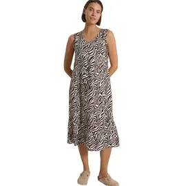 Cecil Midikleid Zebraprint Braun S