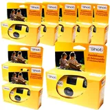 TopShot 400 Einwegkamera mit eingebautem Blitz (Paket mit 8 Kamera, 27 Bilder)