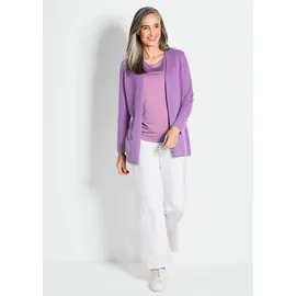 GOLDNER Feinstrick-Cardigan Lila 21