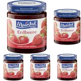 Maintal Konfitüre Erdbeere, 340 g (Packung mit 5)