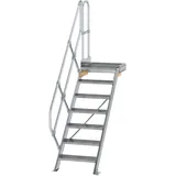 Günzburger MUNK Aluminium-Treppe Plattform 45° 7 Stufen
