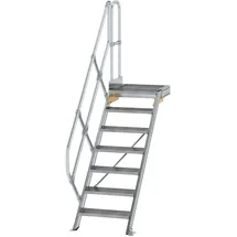 Günzburger MUNK Aluminium-Treppe Plattform 45° 7 Stufen