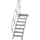 Günzburger MUNK Aluminium-Treppe Plattform 45° 7 Stufen