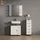 livinity Waschbeckenunterschrank Eisak 60 x 60 x 33 cm Braun/Weiß