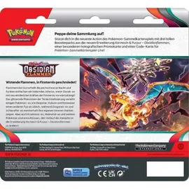Pokémon Karmesin & Purpur Obsidian Flammen 3er Booster Pack
