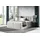 Fun Möbel Boxspringbett Schlafzimmerbett BURGOS 180x200cm Stoff Fresh Grau - Grau