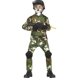 FIESTAS GUIRCA Komplettes Soldaten Kostüm für Kinder u.Teenagers - Alter 10-12 Jahre - Bundeswehr Kostüm Jungen Karneval, Soldat Fasching Kostüm Kinder, Fasching Teenager Kostüm Jungen, SEK Kostüm