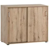 WELLTIME Aktenschrank »Baku«, 100x63 cm, Schiebetüren, Made in Germany, braun