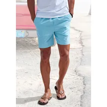 John Devin Shorts »Bermuda« kurze Hose aus elastischer, gewebter Baumwollqualität Gr. L N-Gr, türkis, , 32243751-L N-Gr