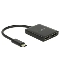 DeLock USB Type-C Splitter (DP Alt Mode) - 2 x HDMI out 4K 30 Hz