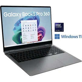 Samsung Galaxy Book5 Pro 360 16" Core Ultra 7 256V 16 GB RAM 512 GB SSD Moonstone Gray