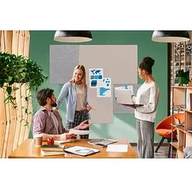 Legamaster BOARD-UP Akustik 75,0 x 100,0 cm Textil grau