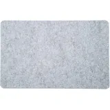 KESPER Platzset, Tischset Filz 45x30cm hellgrau rechteckig