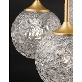 Nova Luce Mirano 1-flg. G9 30 cm gold transparent