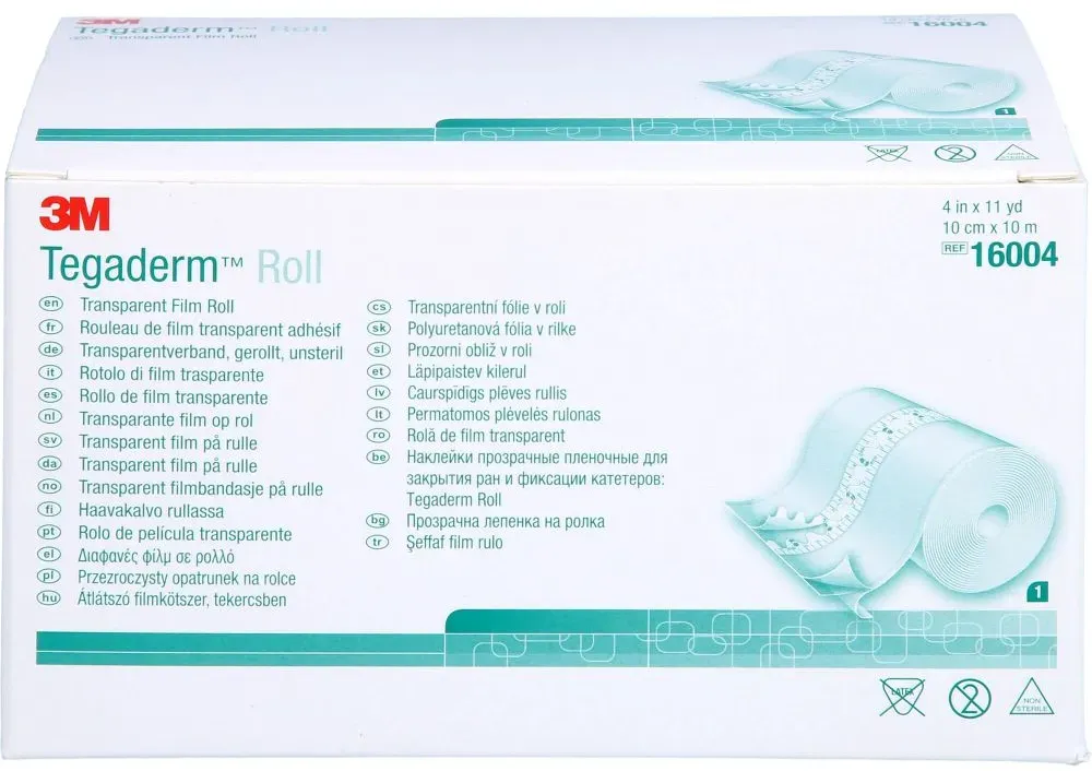 TEGADERM 3M Roll 10 cmx10 m 16004 1 St