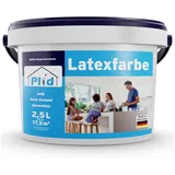 plid Latexfarbe Latexfarbe abwaschbare Wandfarbe Küchenfarbe Innenfarbe Badfarbe, Schnelltrocknend, spritzarm, verarbeitungsfertig weiß