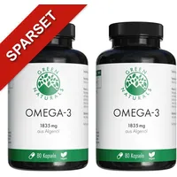 GREEN NATURALS Omega-3 Kapseln 1835mg vegan + DHA