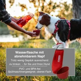 Kurgo Gourd Wasserflasche und -napf für Hunde,
