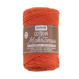 Glorex  Makramee Cotton Neon Orange 2 mm 250 g 225 m