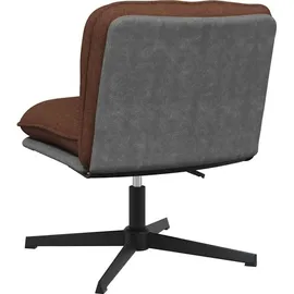 vidaXL Bürostuhl Drehbar Stoff Braun