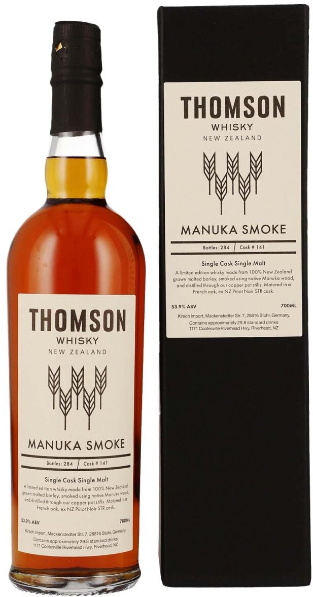 Thomson New Zealand Whisky - Manuka Smoke - Single Cask #141 -...
