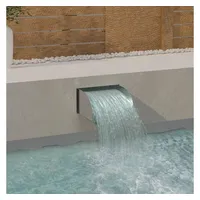 vidaXL Wasserfall 30x34x14 cm Edelstahl 304