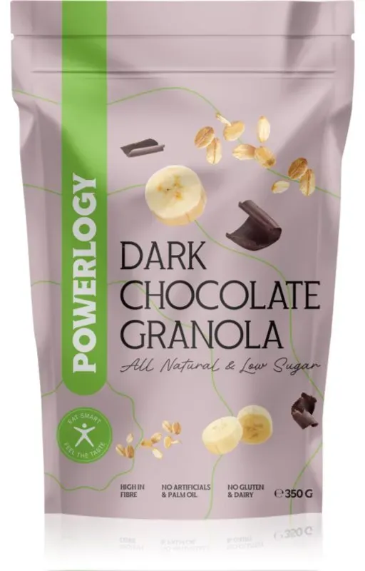 Powerlogy Granola Müsli glutenfrei Geschmack Dark Chocolate 350 g