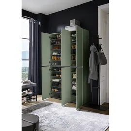 home24 Mister Bianco 120 x 115 x 34 cm hochglänzend weiß / weiß