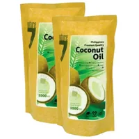 2 x 1000ml Kokosöl Kokosfett Coconut Oil Naturprodukt Geschmacksneutral Vegan