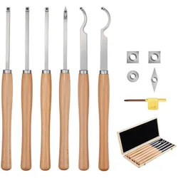 VEVOR 6-teilig Drechselmesser Set Drechseleisen Satz Drechselwerkzeuge Drechseln