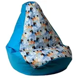 go gift Sitzsack, Blau, 130 x 90 cm, Birne