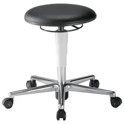 Reinraum-Hocker 2 mit Rollen, ESD - schwarz