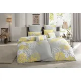 Home Affaire Bettwäsche HOME AFFAIRE "Susan in Gr. 135x200 oder 155x220 cm", gelb (gelb, grau), B/L: 135cm x 200cm, 1 Stk., 1 Stk.