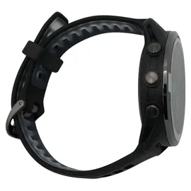 Garmin Forerunner 970 Schwarz/Carbongrau Titan DLC mit Silikon-Wechselarmband 22 mm Schwarz/Transparent Steinweiss