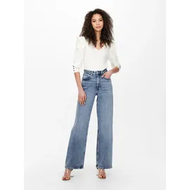 Only Jeans mit weitem Bein in Medium Blue denim), | Gr.: W27/L30