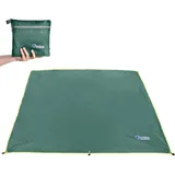 TRIWONDER Zeltplane, Camping Plane, Tarp für Hängematte, Wasserdicht Regenschutz Sonnenschutz Picknickdecke für Ourdoor Camping (Grün, L - 240 x 220cm)