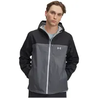 Under Armour Stormproof Cloudstrike Colorblock Jacket Black Castlerock Halo
