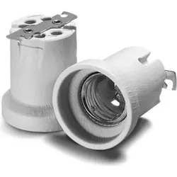 Houben Fassung E40 Porz,ws,LP-Sich.,M5 108375