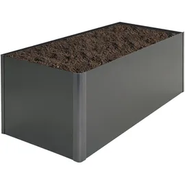 Biohort Hochbeet 2x0,5 201 x 53 x 77 cm dunkelgrau-metallic